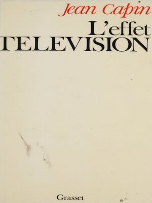 cover image of L'Effet télévision
